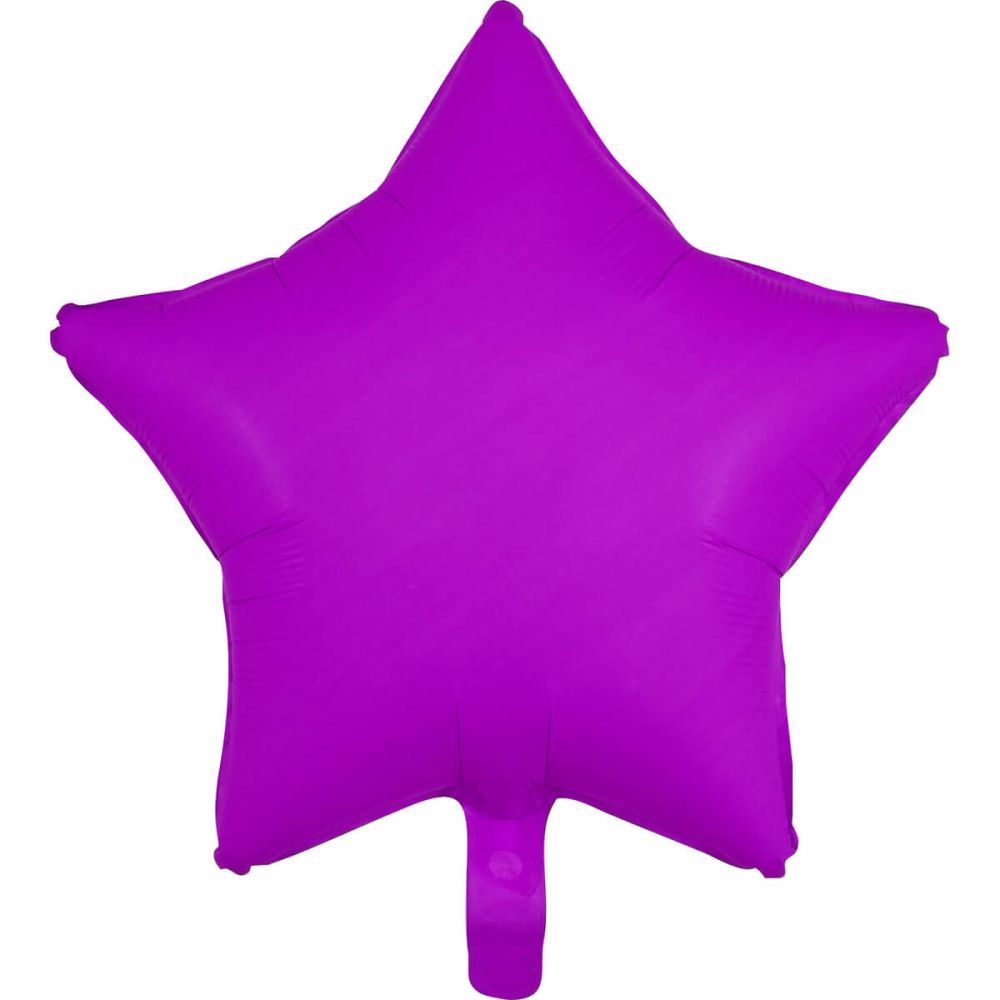 18" Neon Purple Star (non-packaged) Balloon