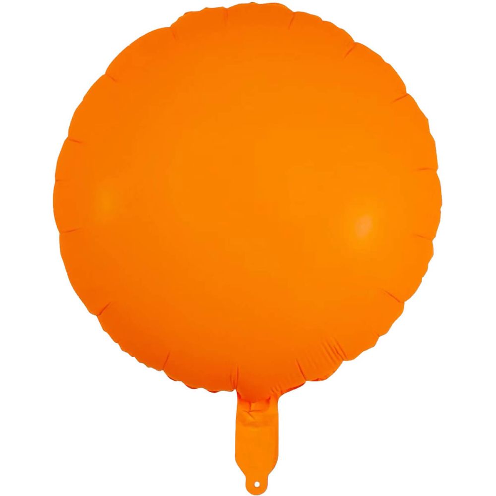 18" Neon Orange Circle (non-packaged) Balloon