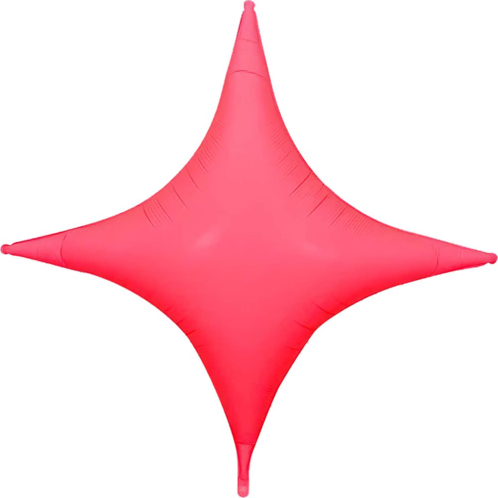 40" Starpoint Neon Red Balloon