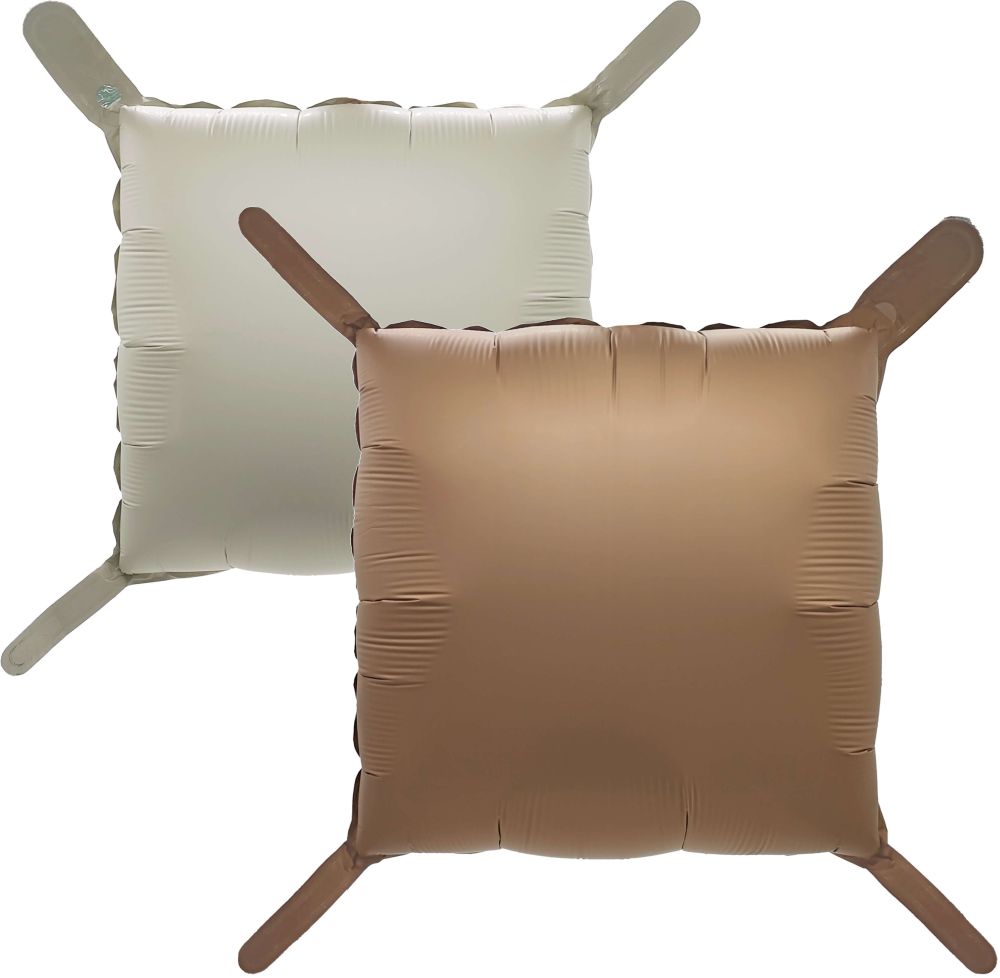 22" Square 2-sided Matte Coffee and Cream Balloon