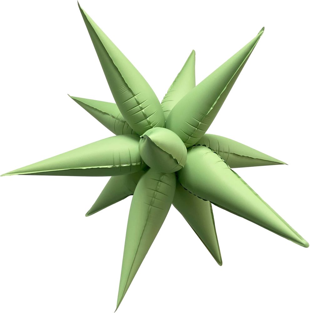 Magic Starburst 40" Matte Green Balloon