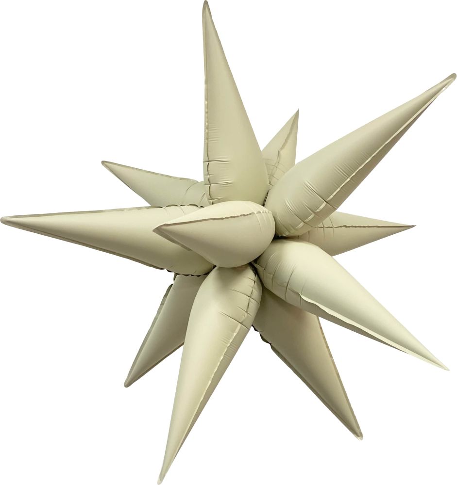 Magic Starburst 40" Matte Cream Balloon
