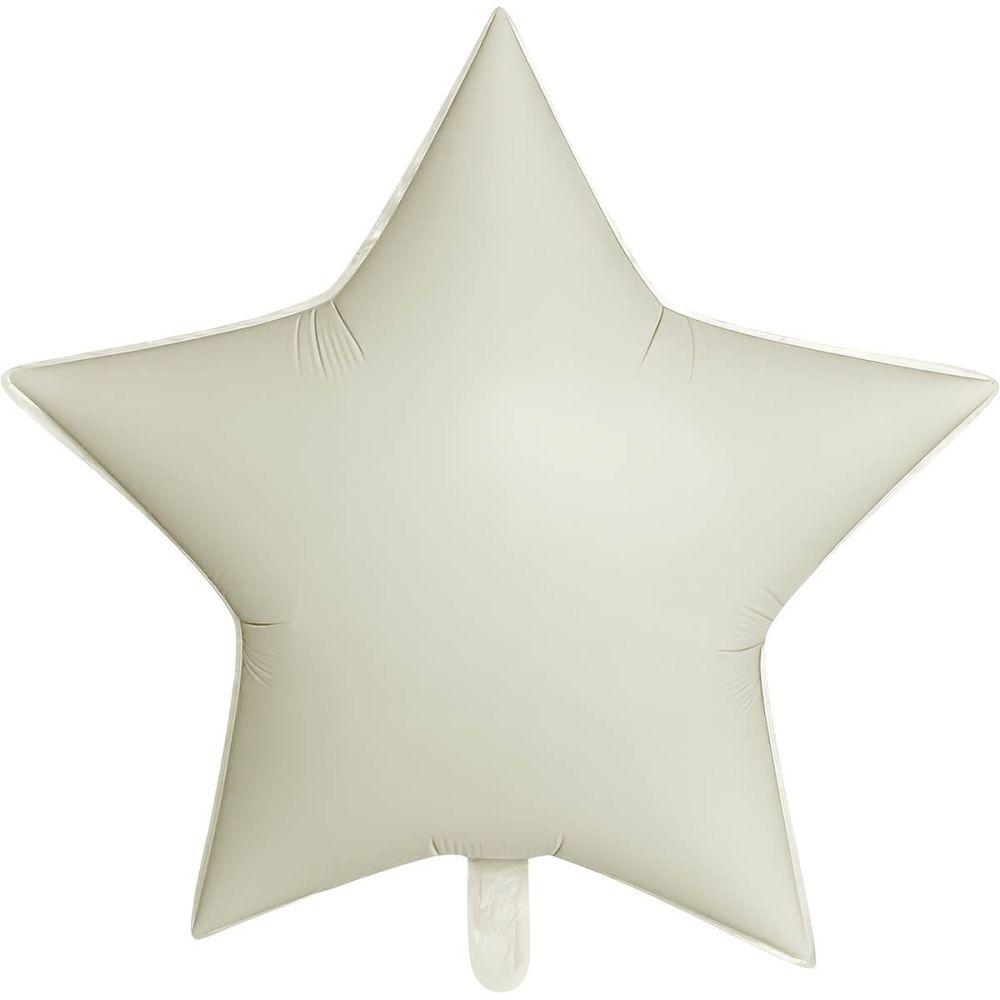 30" Matte Cream Star Balloon