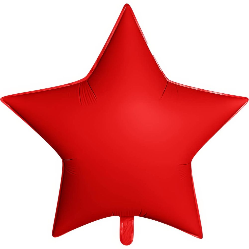 30" Matte Red Star Balloon