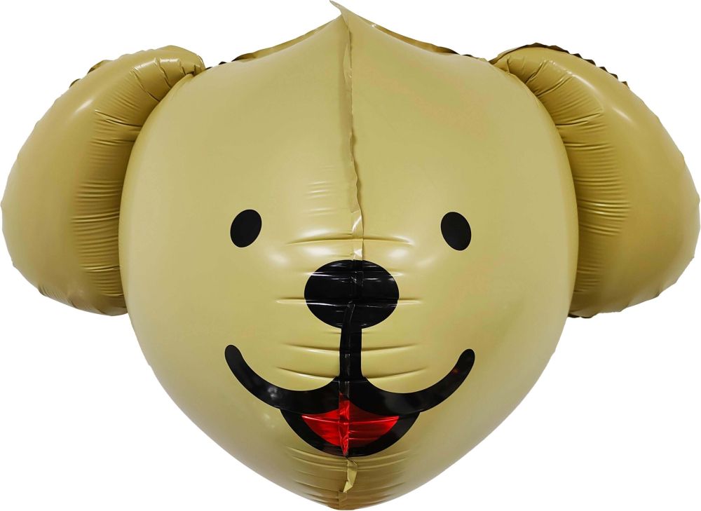 20" 3D Dog Head Brown Balloon