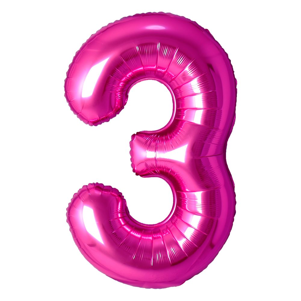 34" Rose Number 3 Airise Balloon