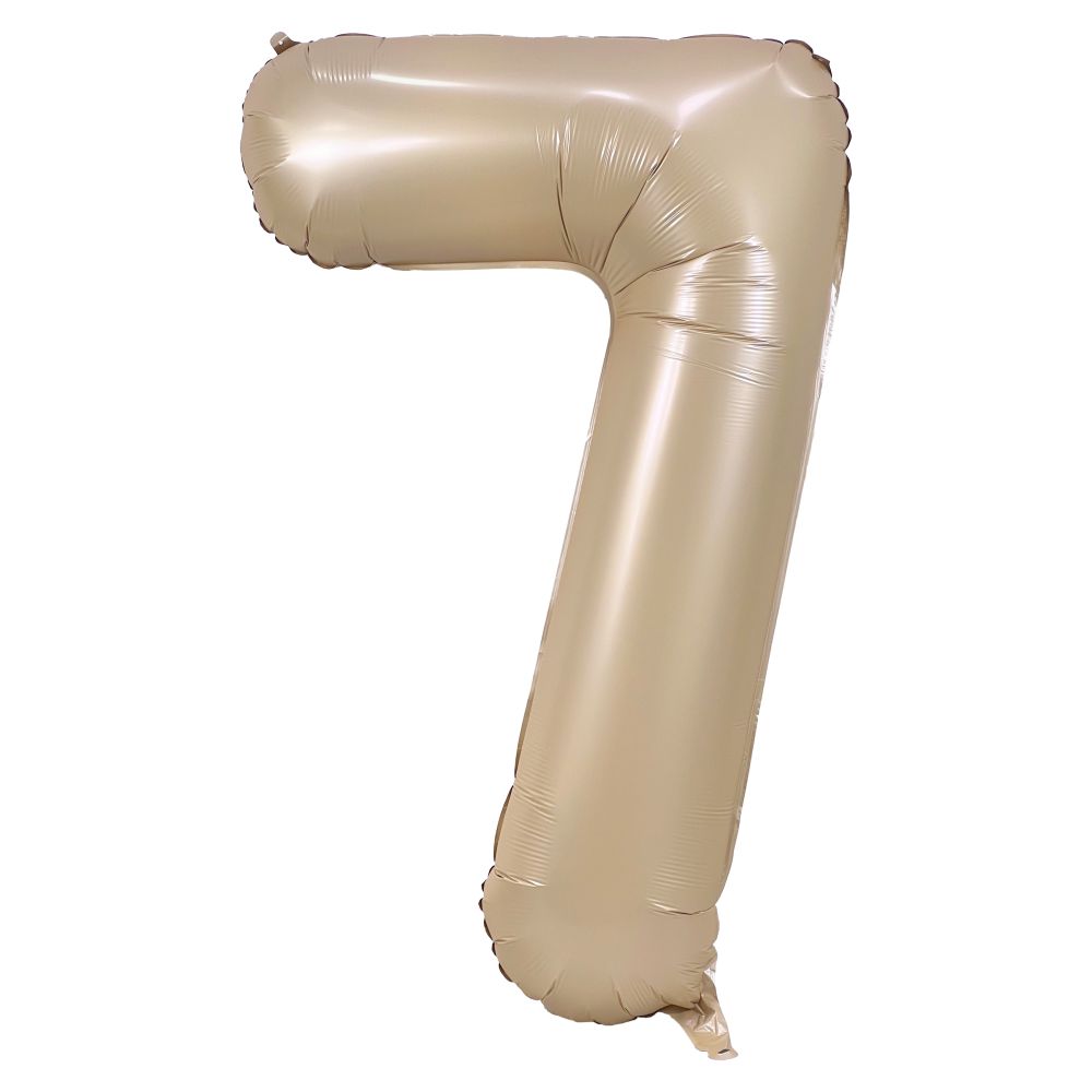 34" Caramel Number 7 Airise Balloon