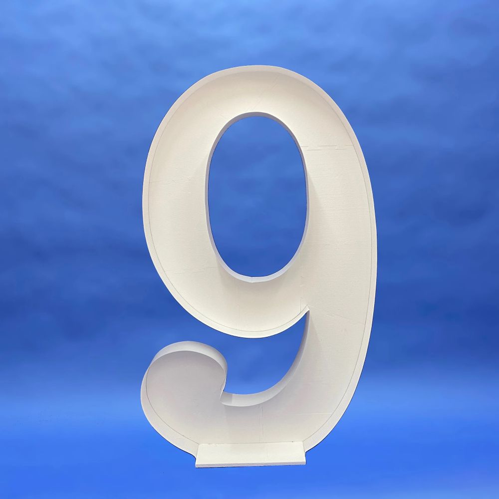 59" Balloon Mosaic Frame Number 9