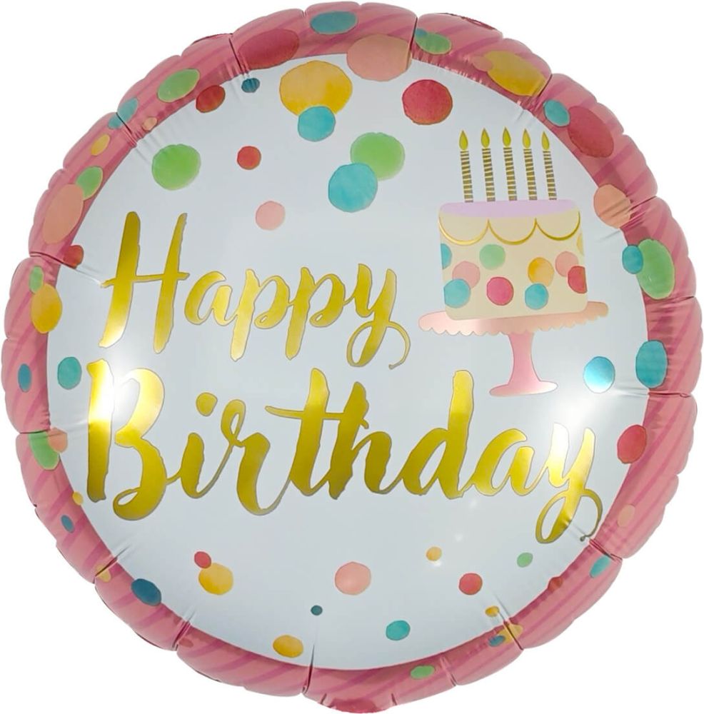 18" Happy Birthday Party Time Balloon