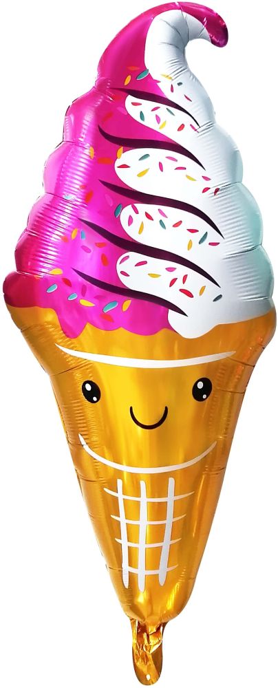 32" Pink Ice Cream Balloon