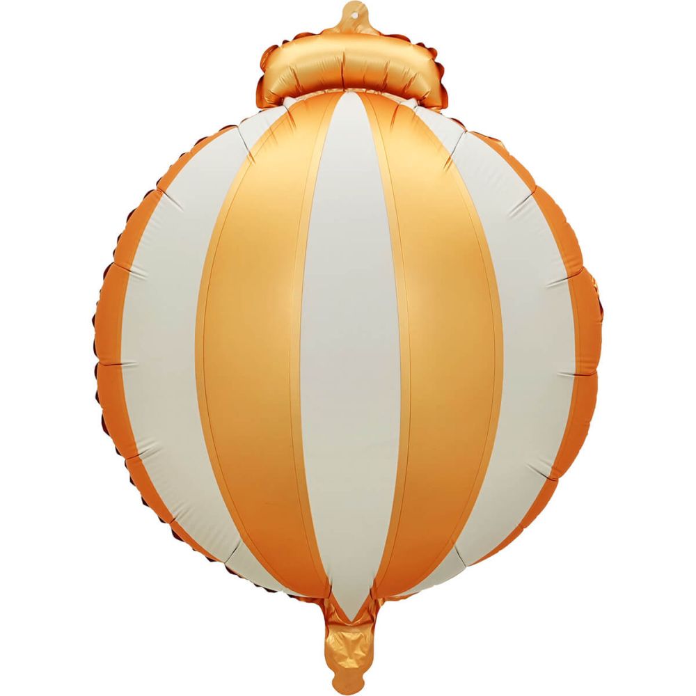 22" Gold and White Lantern Ornament Balloon