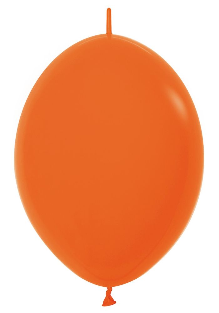 12" Fashion Orange Link-O-Loons (25pcs) Sempertex Balloons