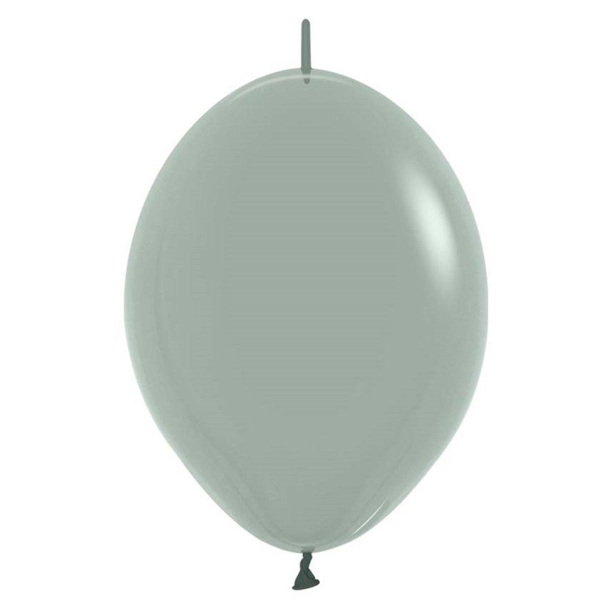 12" Pastel Dusk Laurel Green Link-O-Loons (25pcs) Sempertex Balloons