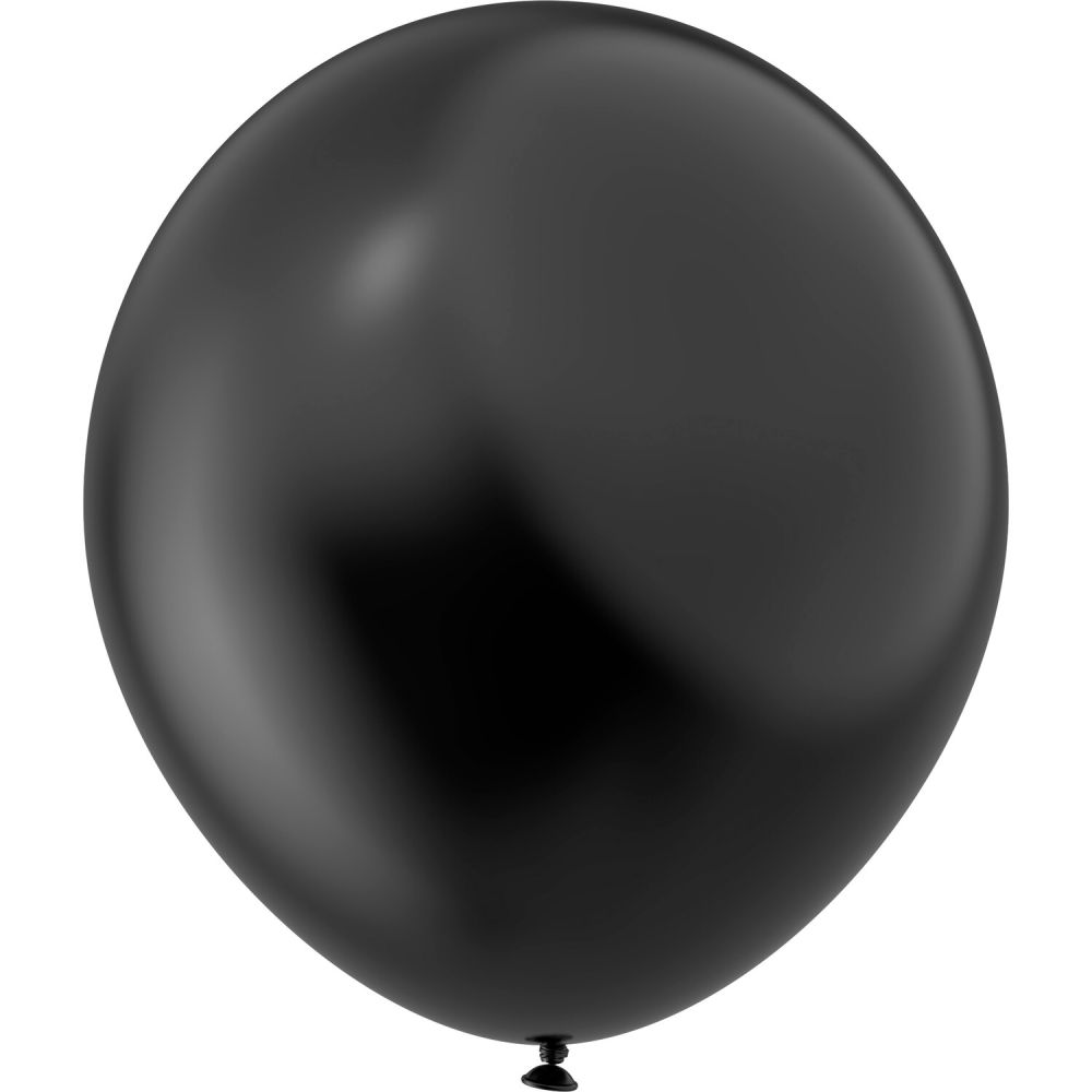 05" Essential Black (100pcs) Luma Balloons