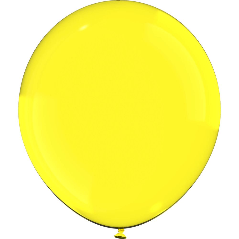 12" Clear Yellow (50pcs) Luma Balloons