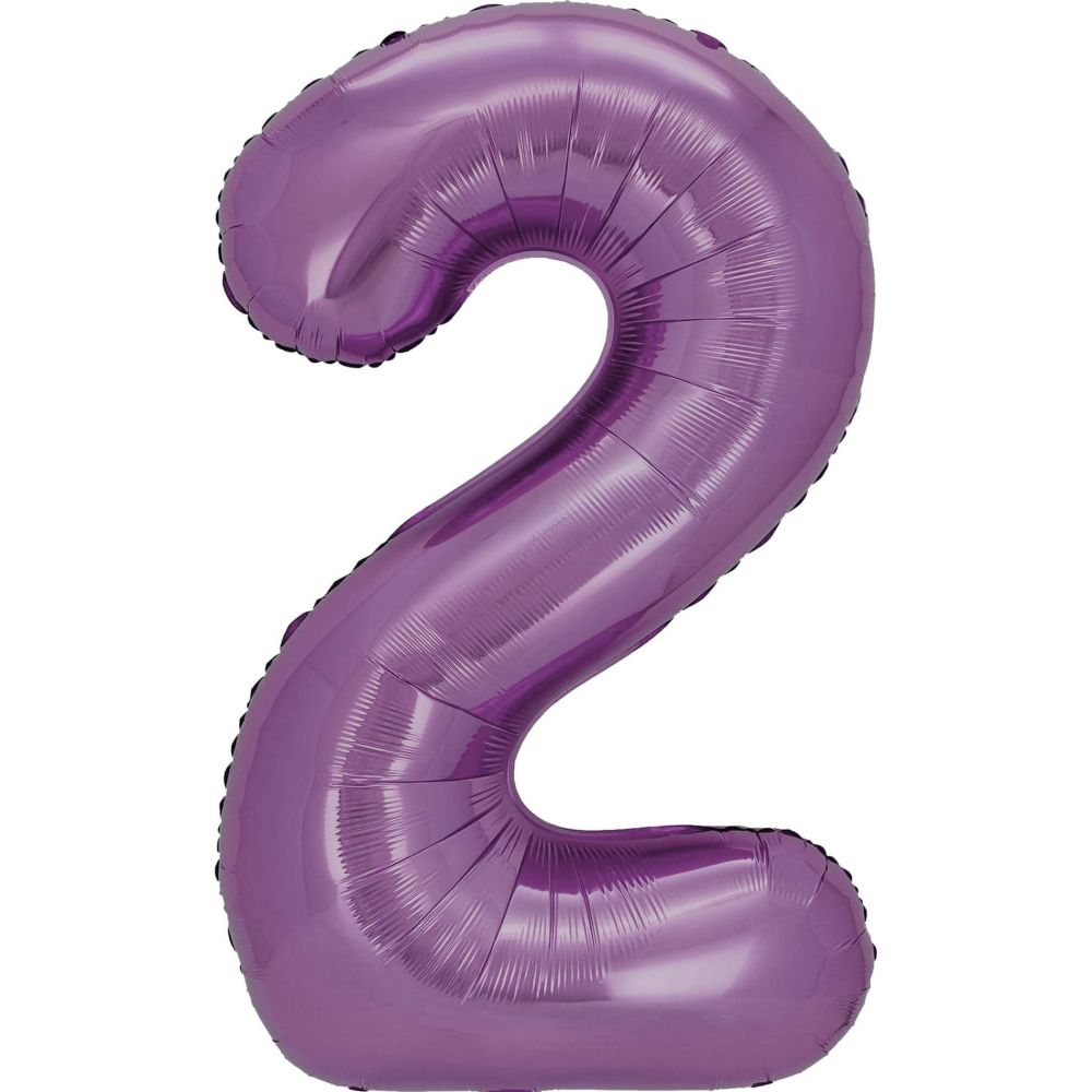 34" Lilac Number 2 Balloon