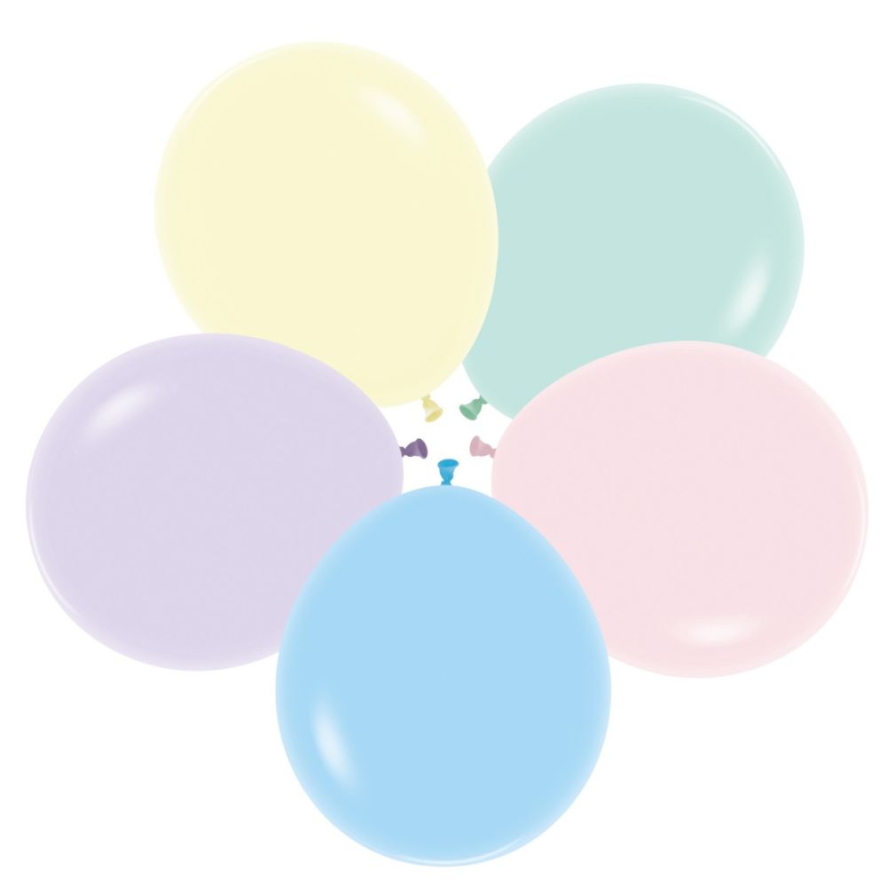 18" Pastel Matte Assortment (25pcs) Sempertex Balloons