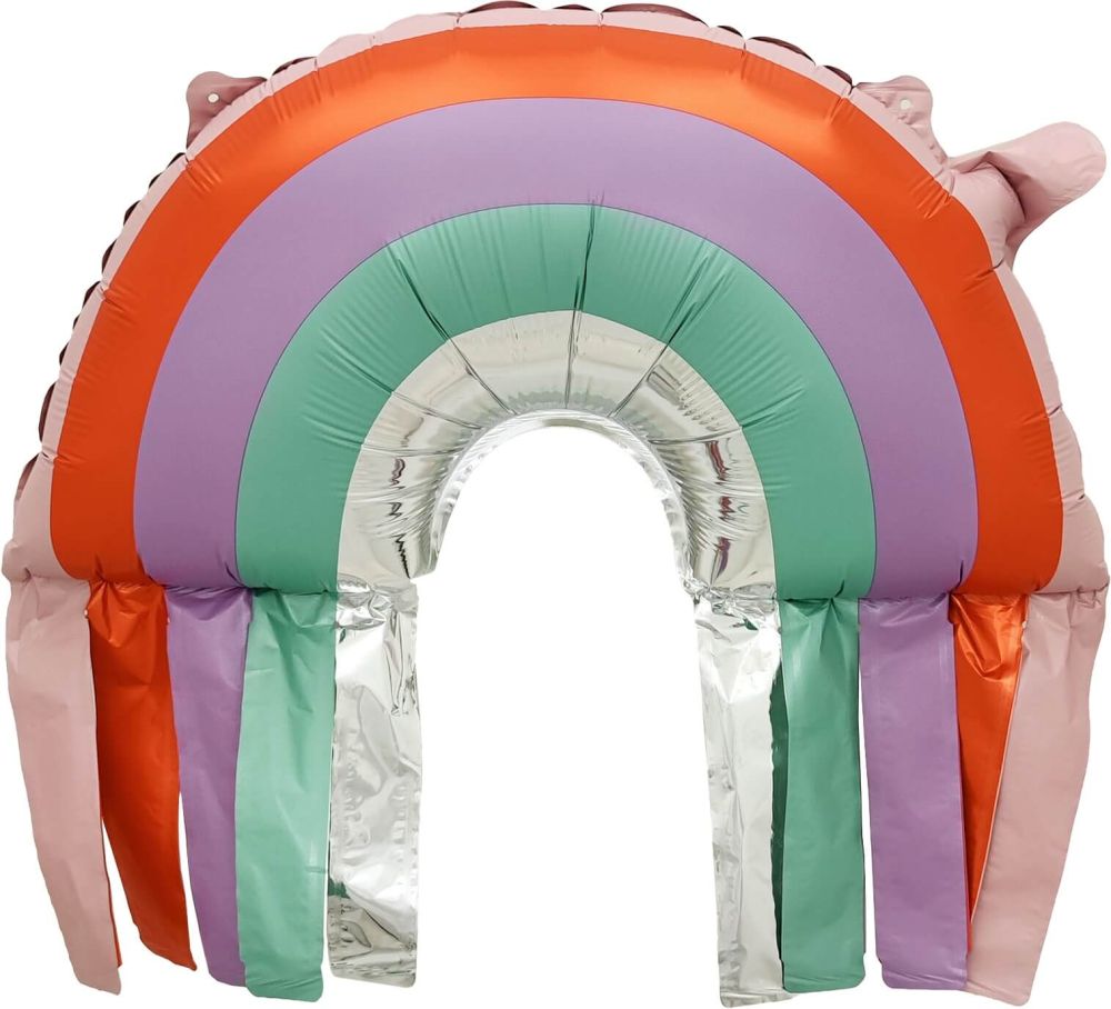 22" Retro Rainbow with Fringes Balloon