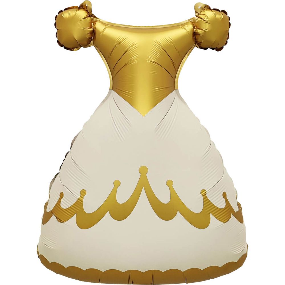 29" Golden Princess Dress Balloon