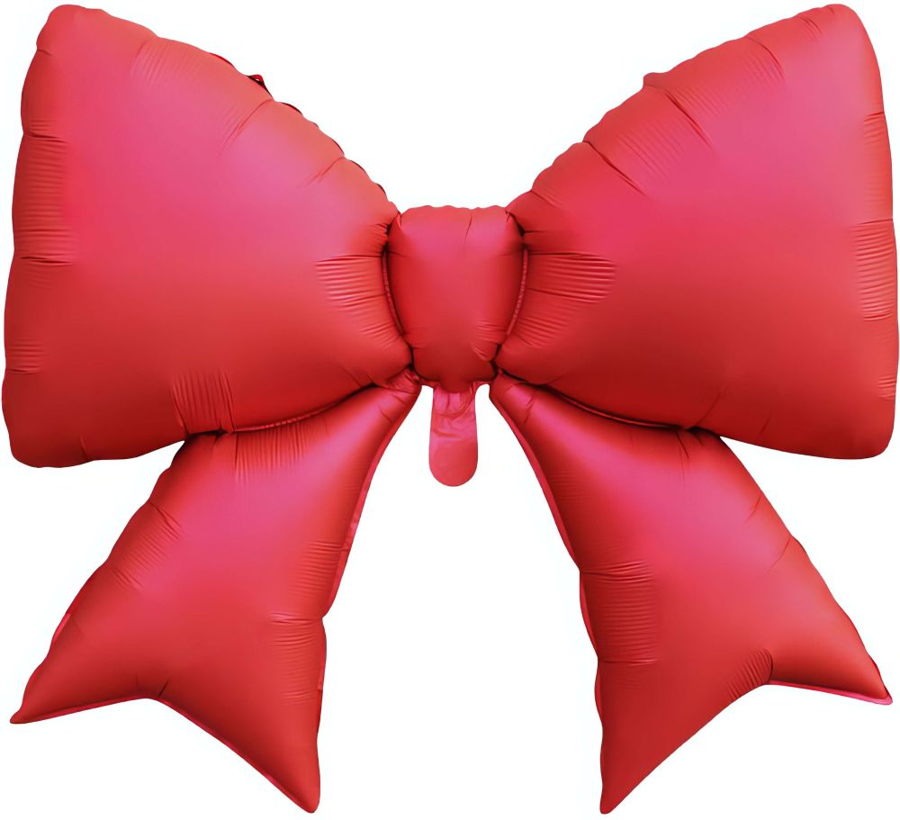 38" Matte Red Bow Balloon