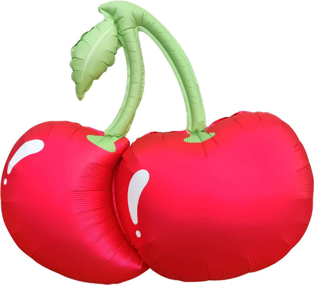 33" Matte Red Cherries Balloon