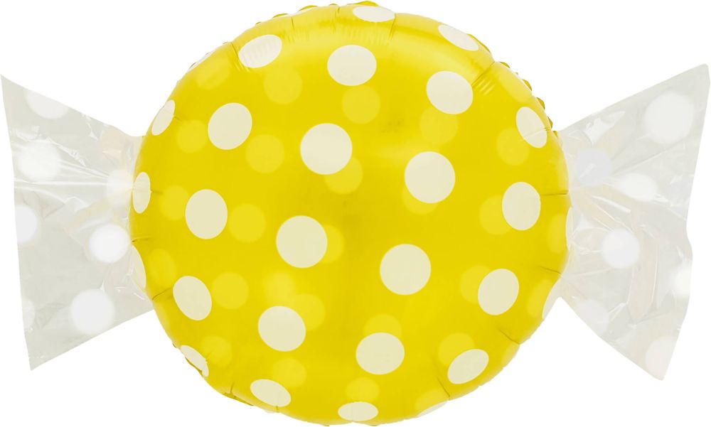 18" Yellow Candy Balloon