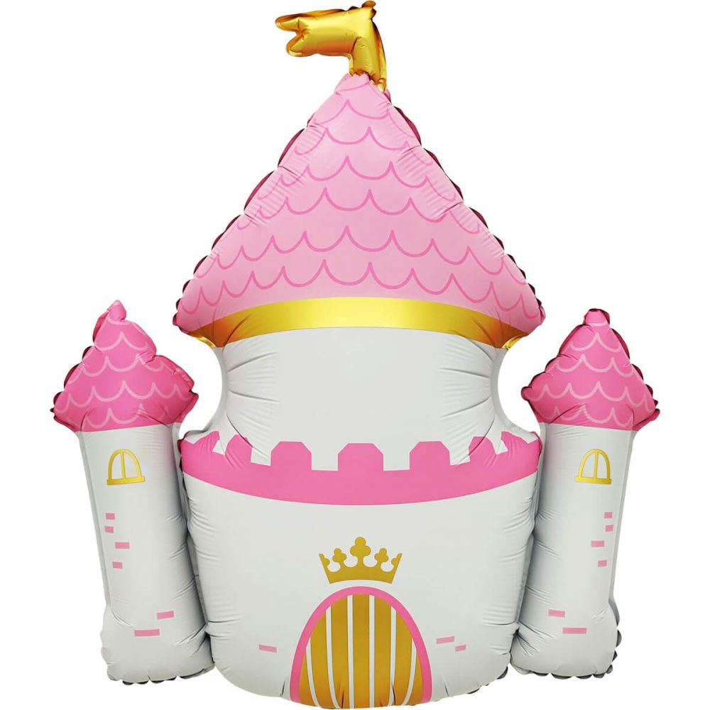 33" Pink Princess Castle Balloon