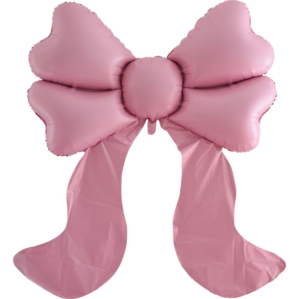 59" Pink Ribbon Bow Balloon