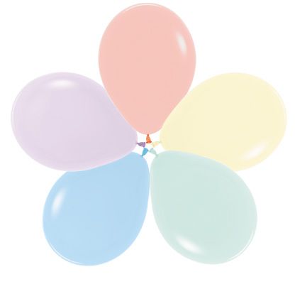 11" Pastel Matte Assortment with Melon (50pcs) Sempertex Balloons