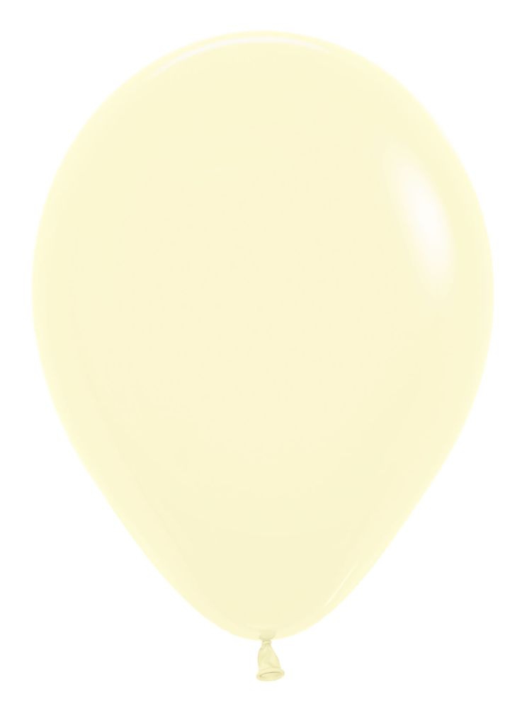 11" Pastel Matte Yellow (50pcs) Sempertex Balloons
