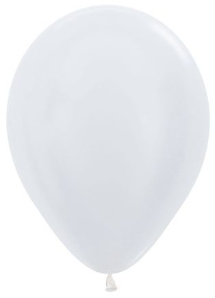 05" Satin White (50pcs) Sempertex Balloons