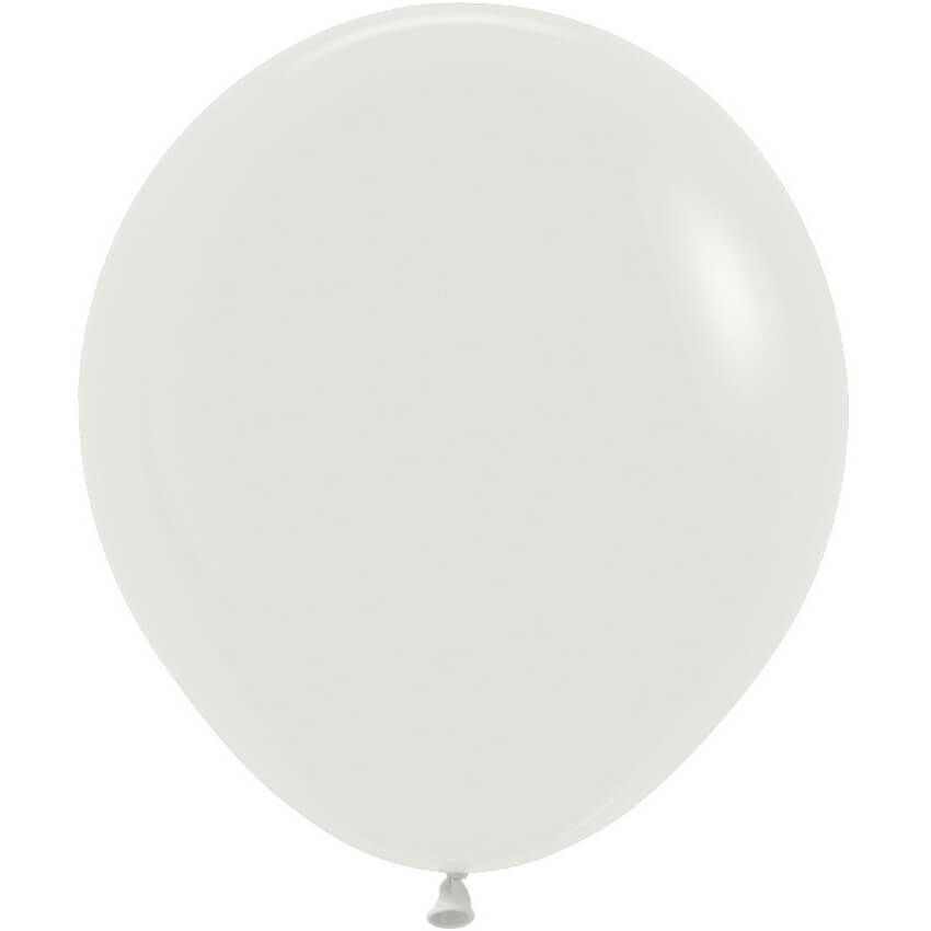 18" Fashion Almond White (25pcs) Sempertex Balloons