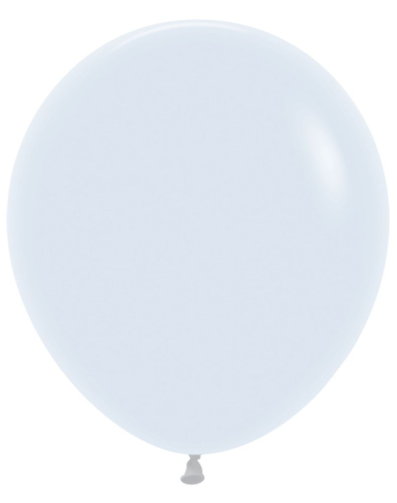 18" Fashion White (25pcs) Sempertex Balloons