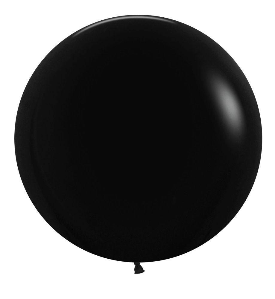 24" Fashion Black (10pcs) Sempertex Balloons