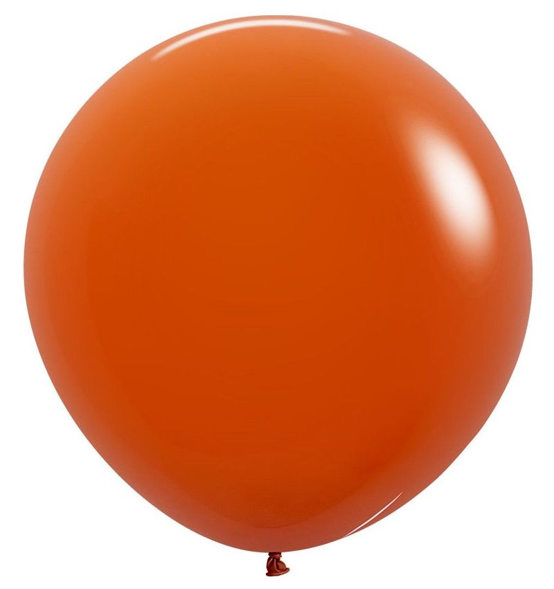 24" Fashion Sunset Orange (10pcs) Sempertex Balloons