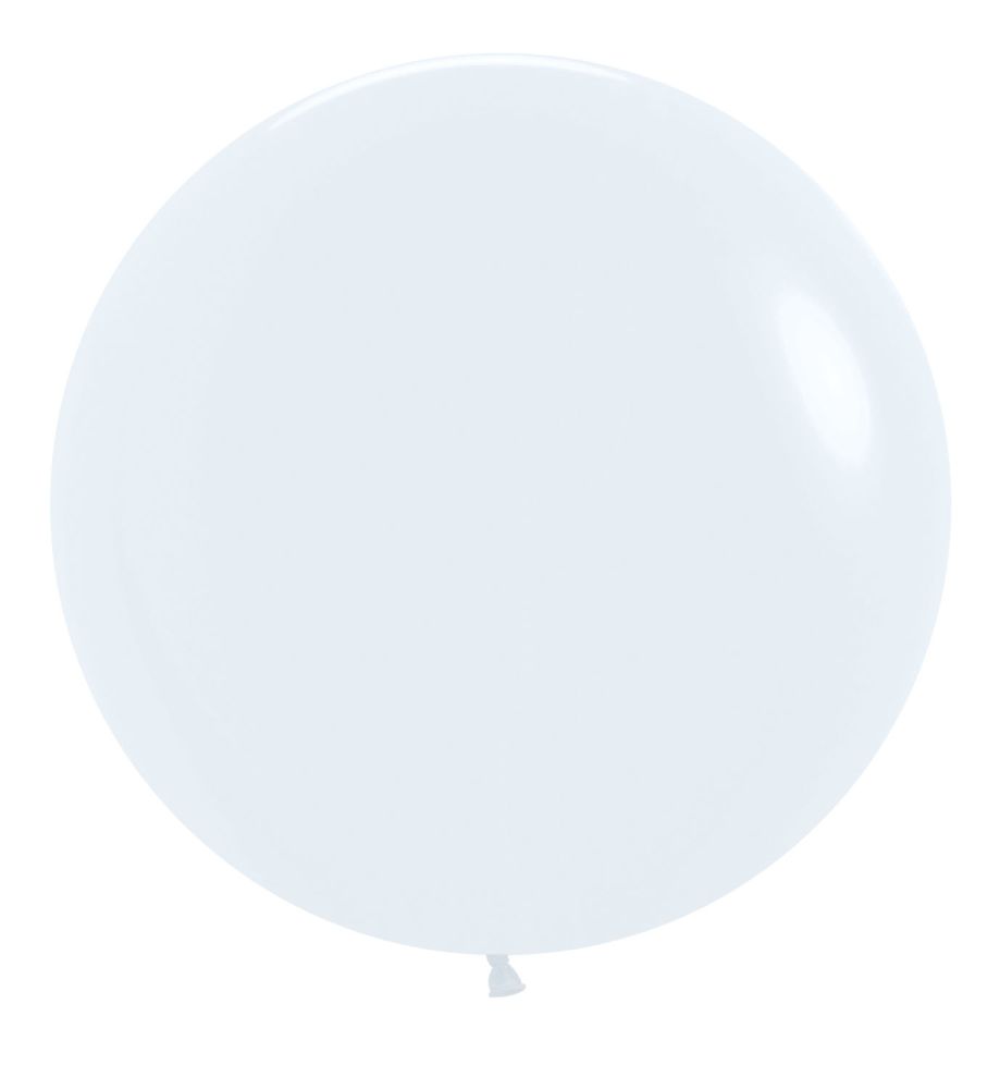 24" Fashion White (10pcs) Sempertex Balloons