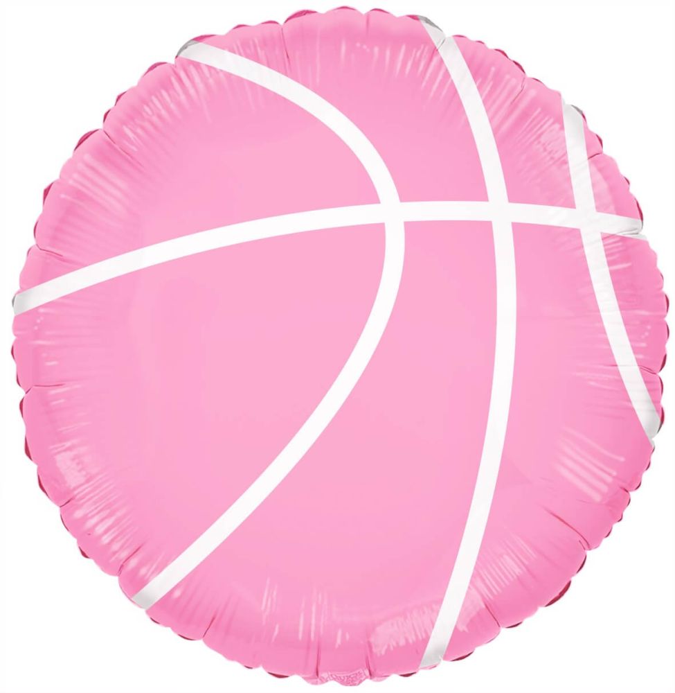 18" Basketballer Pink Balloon