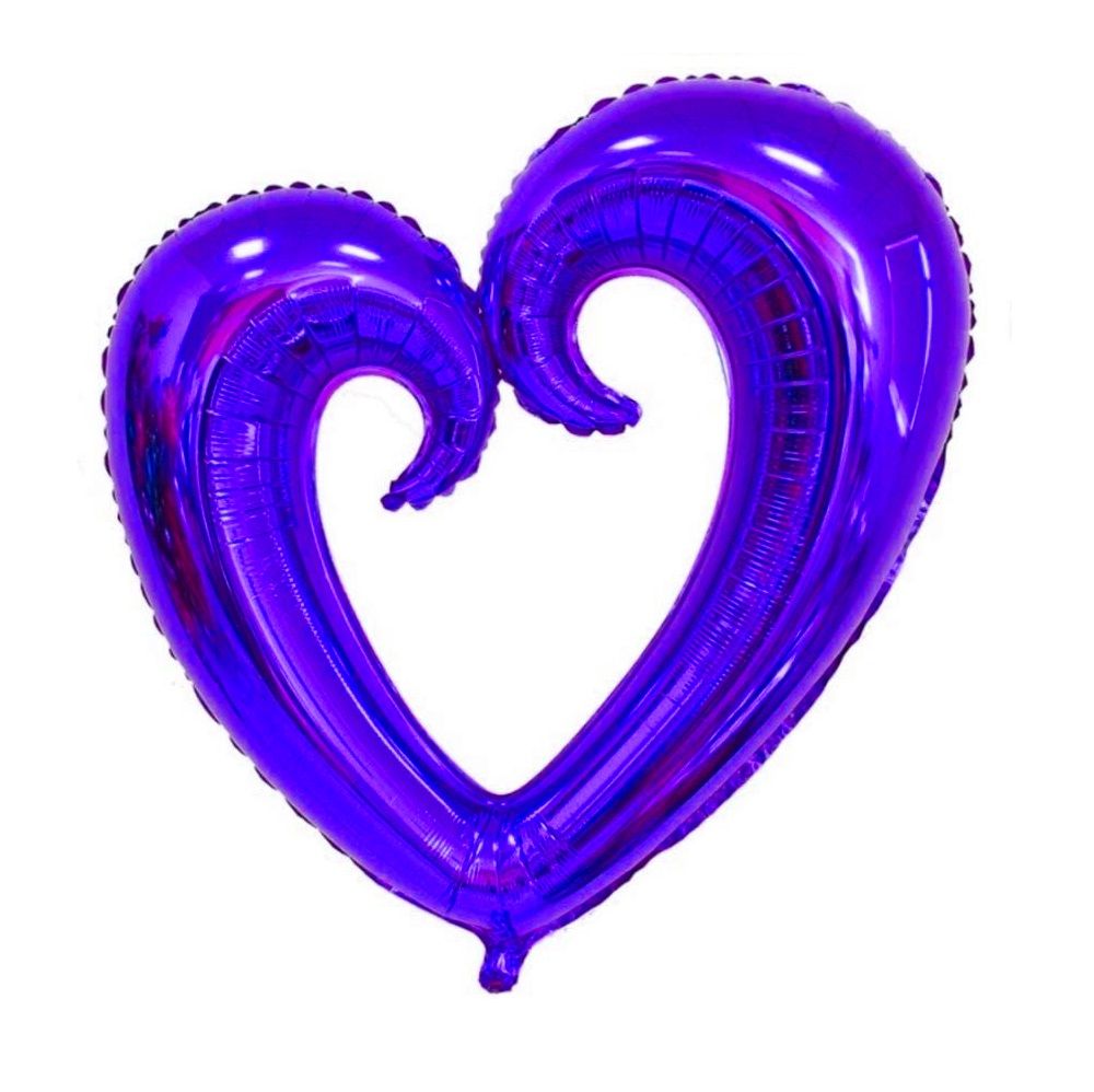 31" Linking Heart Violet Balloon