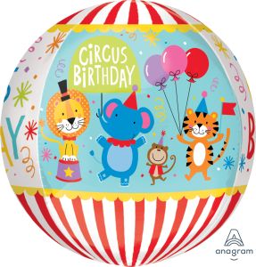 Orbz Circus Theme Birthday Balloon