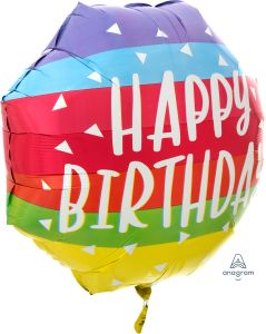 SuperShape Bright and Bold Birthday Balloon