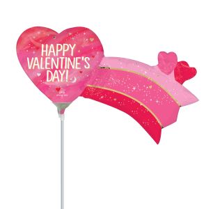 MiniShape Infinitely Valentine's Day Balloon (Inflated with Cup and Stick)