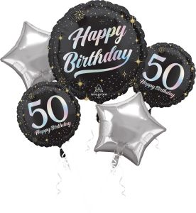 Bouquet Sparkling Birthday 50 Balloon