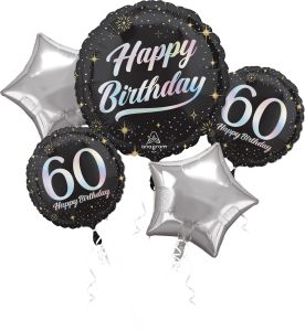 Bouquet Sparkling Birthday 60 Balloon
