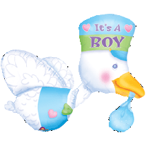 SuperShape Bundle of Joy Stork - It's A Boy