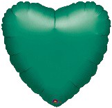 Standard Heart Metallic Green