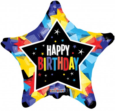 18" SP: PR HB BRIGHT COLORS STARS GB