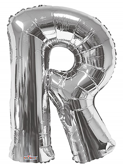  34" SP: Silver Shape Letter R