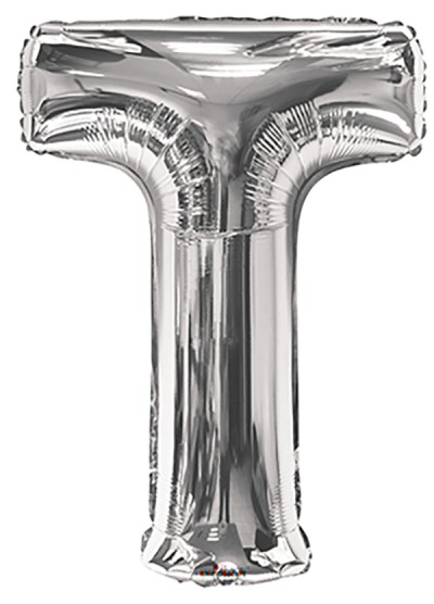  34" SP: Silver Shape Letter T