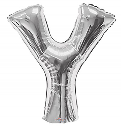  34" SP: Silver Shape Letter Y
