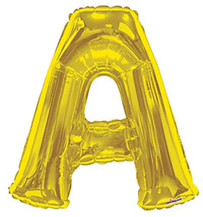  34" SP: Gold Shape Letter A